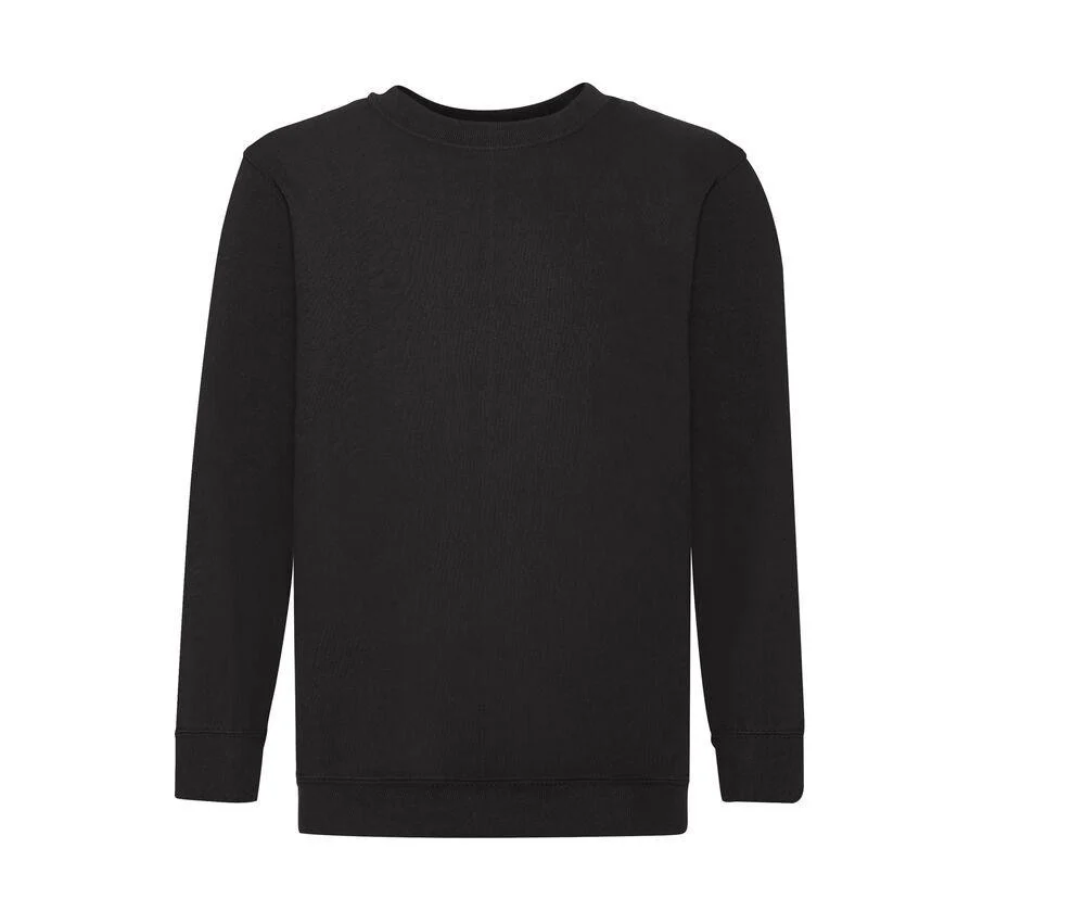 Fruit of the Loom SC351 Kindersweater – Black