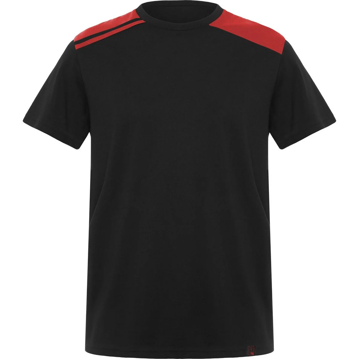 Roly CA8411 Expedition T-shirt – Black/Red