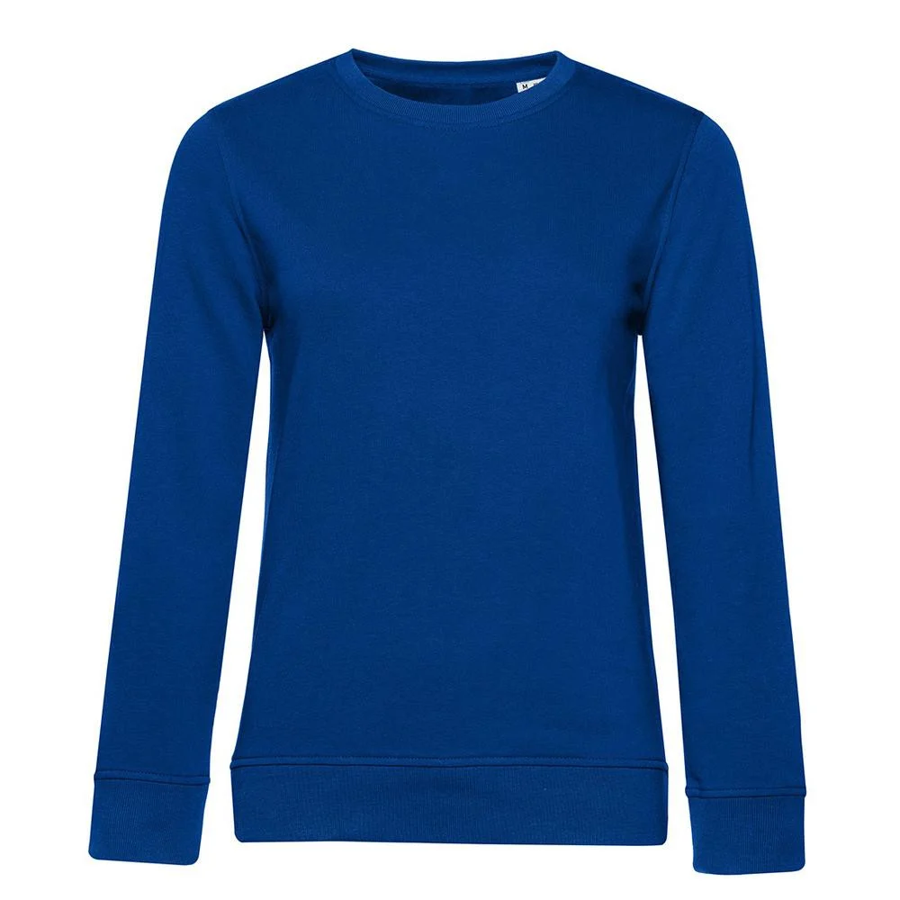 B&C BCW32B Biologische Sweater Dames – Royal blue