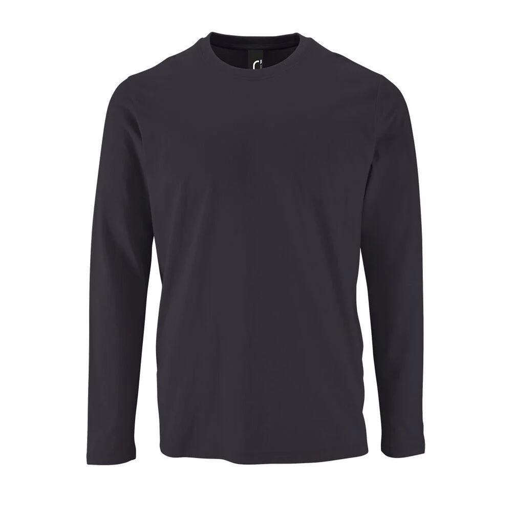 SOL'S 02074 Imperial T-shirt Lange Mouwen Heren – Muis Grijs