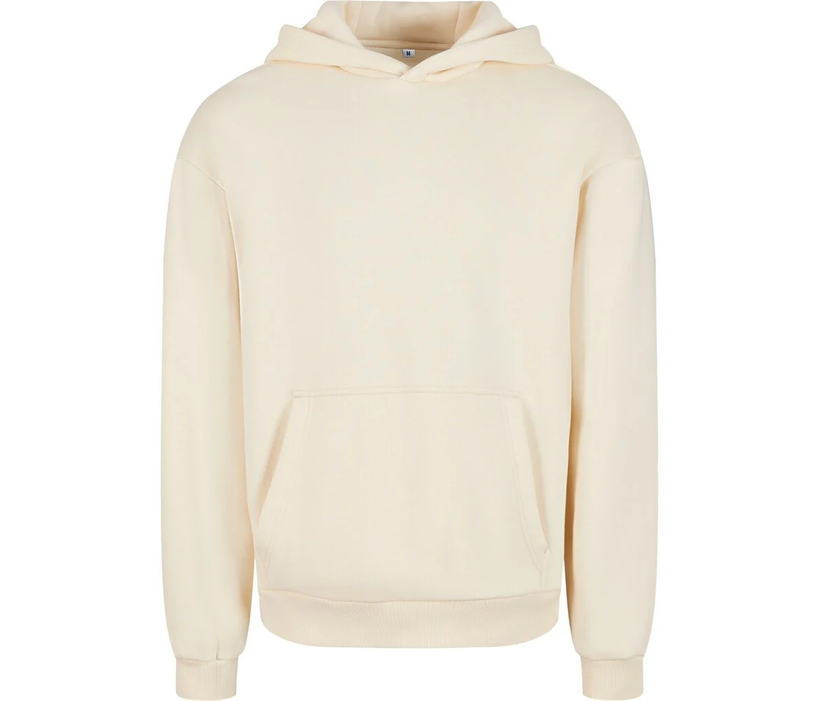 Build Your Brand BY284 Fluffy Hoodie – White Sand