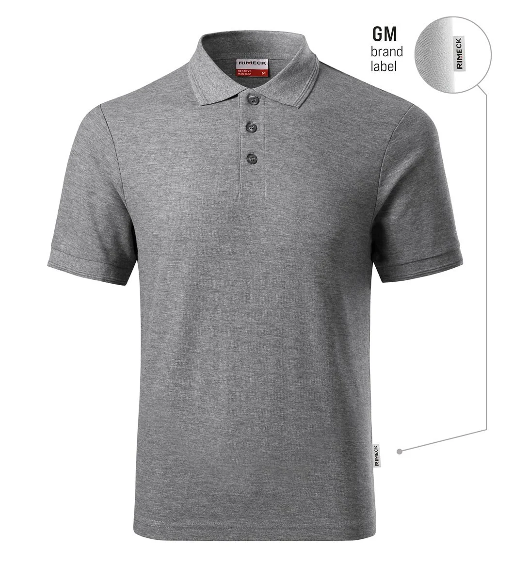 Rimeck R22 Reserve Polo – donkergrijs gemêleerd 12