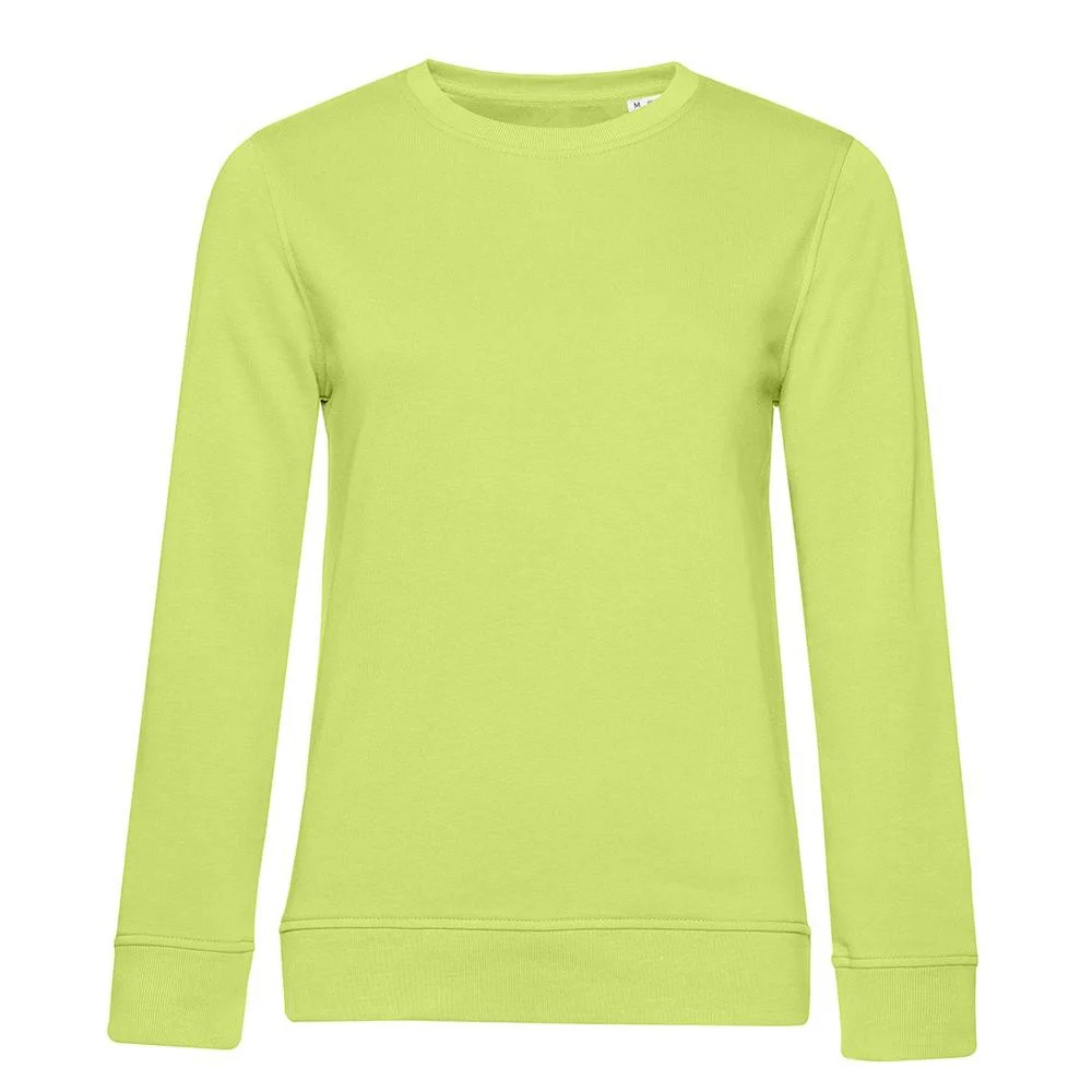 B&C BCW32B Biologische Sweater Dames – Lime