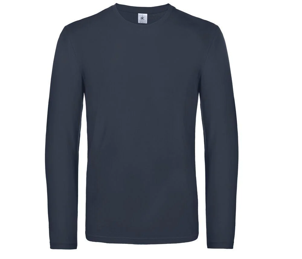 B&C BC07T #E190 T-shirt Lange Mouwen Heren – Navy