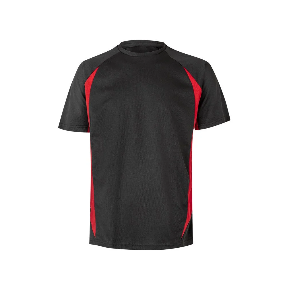 Velilla 36034 Sport Tweekleurig T-shirt – Zwart/Rood