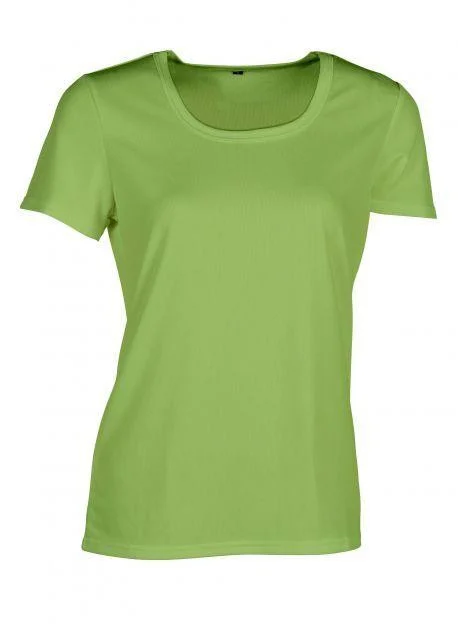 Sans Étiquette SE101 Sport T-shirt zonder Label Dames – Fluorescent Green
