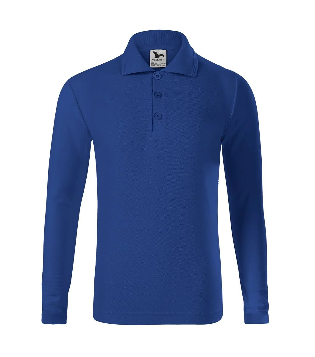 Malfini 241 Polo Lange Mouwen – Koningsblauw