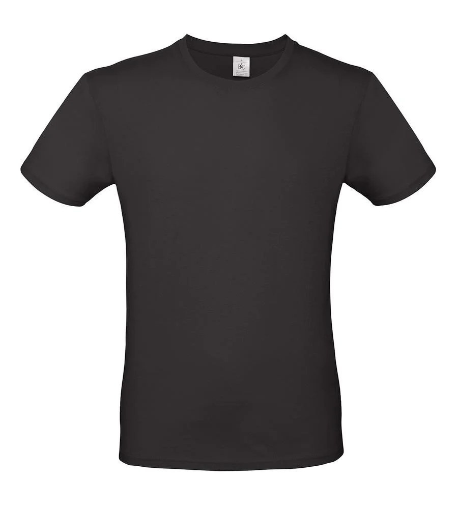 B&C BC01T #E150 T-shirt Heren – Black