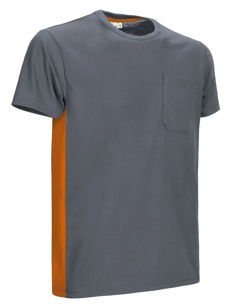 Valento CAVATHU Thunder T-shirt – cement grey-party orange
