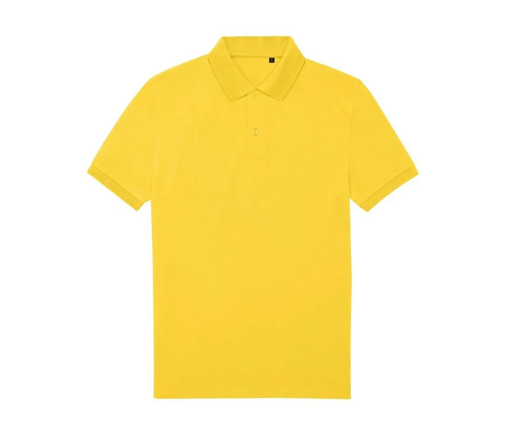 B&C BCU428 65/35 Gerecycled Polyester Polo Heren – Pop Yellow