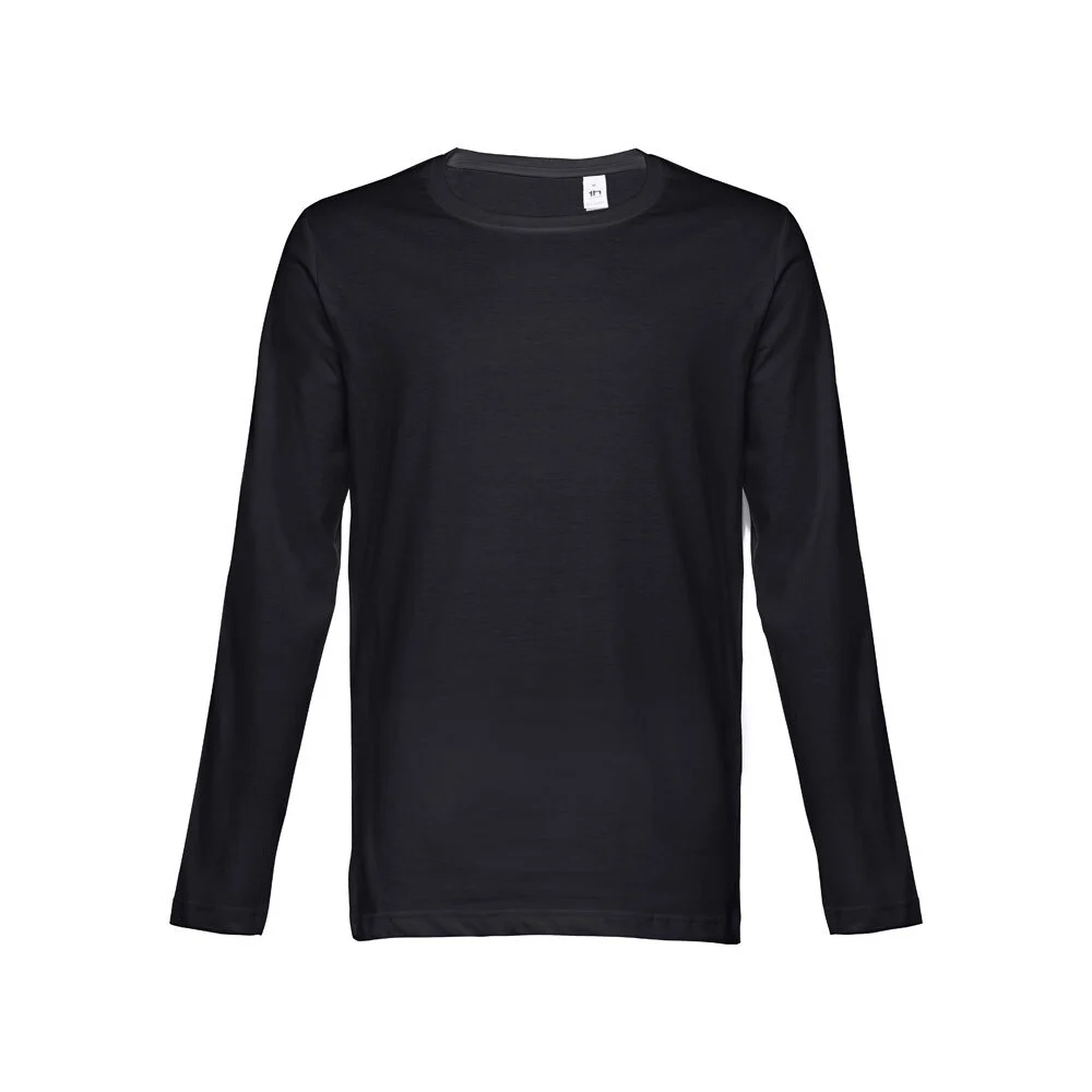 TH Clothes 30124 T-shirt Lange Mouwen Heren – Zwart