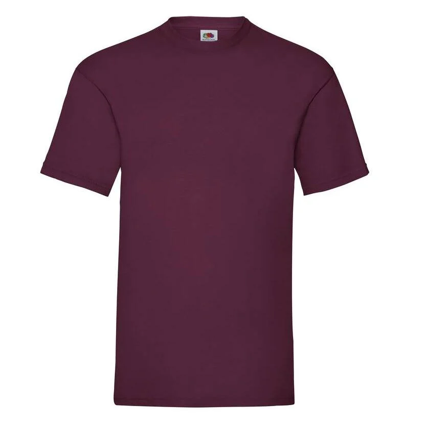 Fruit of the Loom SC230 Katoenen T-shirt – Burgundy