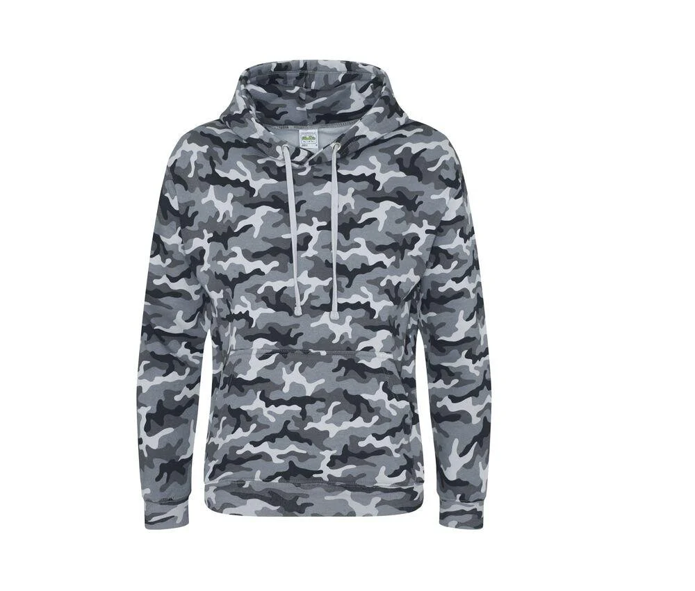 AWDIS JH014 Camouflage Hoodie – Grey Camo