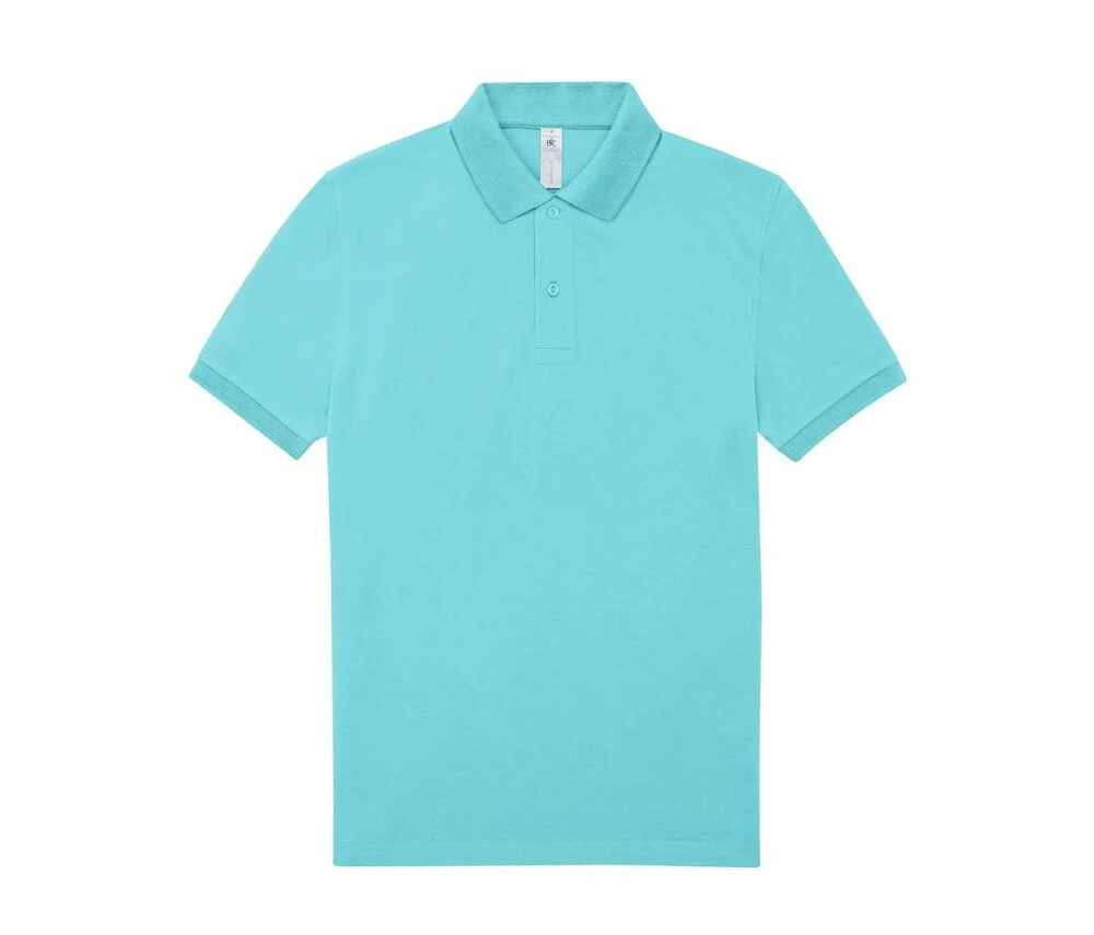 B&C BCU424 Fijne Piqué Polo – Meta Turquoise