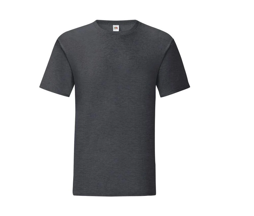 Fruit of the Loom SC150 Iconic T-shirt Heren – Dark Heather Grey