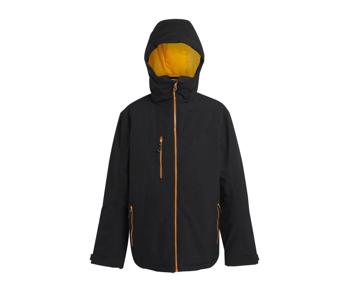 Regatta RGA253 Gewatteerde Jas – Black / Orange Pop