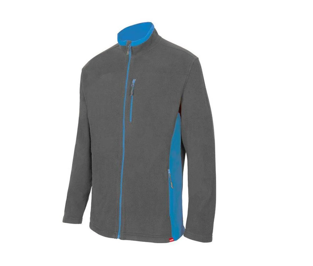 Velilla V1504 Tweekleurige Fleecejas Heren – Grey / Sky Blue