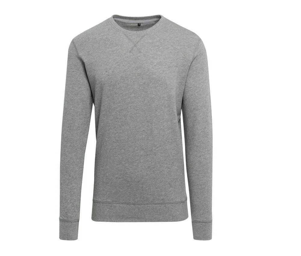 Build Your Brand BY010 Lichte Sweater Heren – Heather Grey