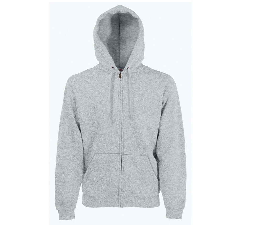 Fruit of the Loom SC374 Ritshoodie Heren – Heather Grey