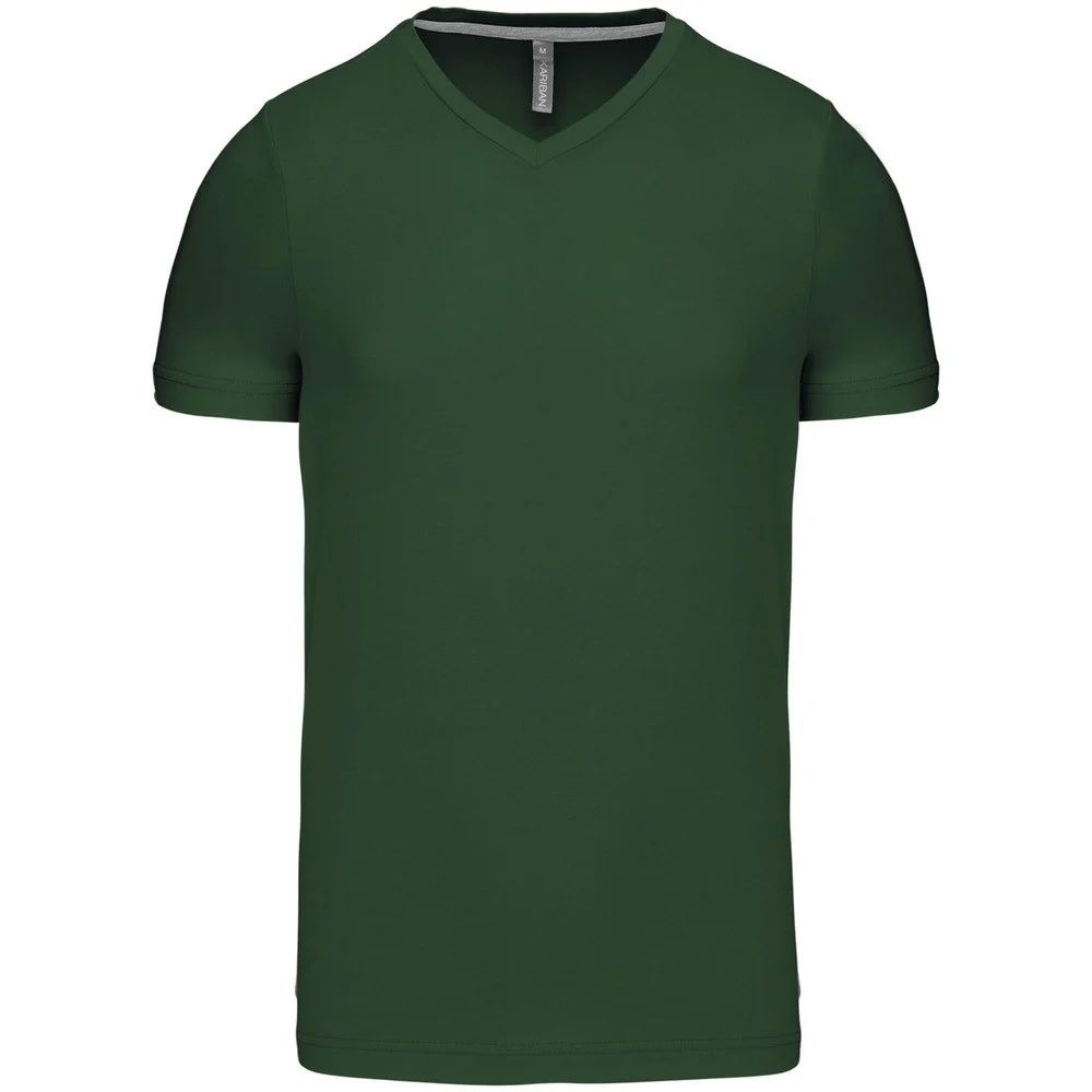 Kariban K357 T-shirt V-hals Heren – Bosgroen