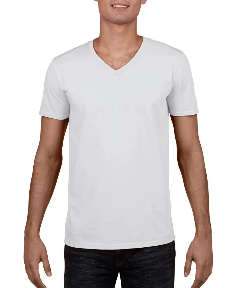 Gildan GN646 Softstyle V-hals T-shirt – White