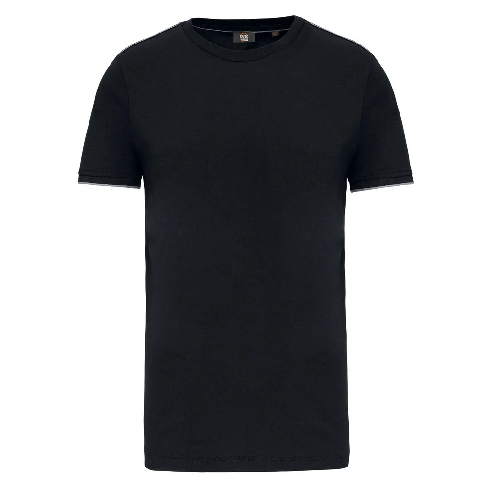 WK. Designed To Work WK3020 DayToDay T-shirt Heren – Zwart / Zilver