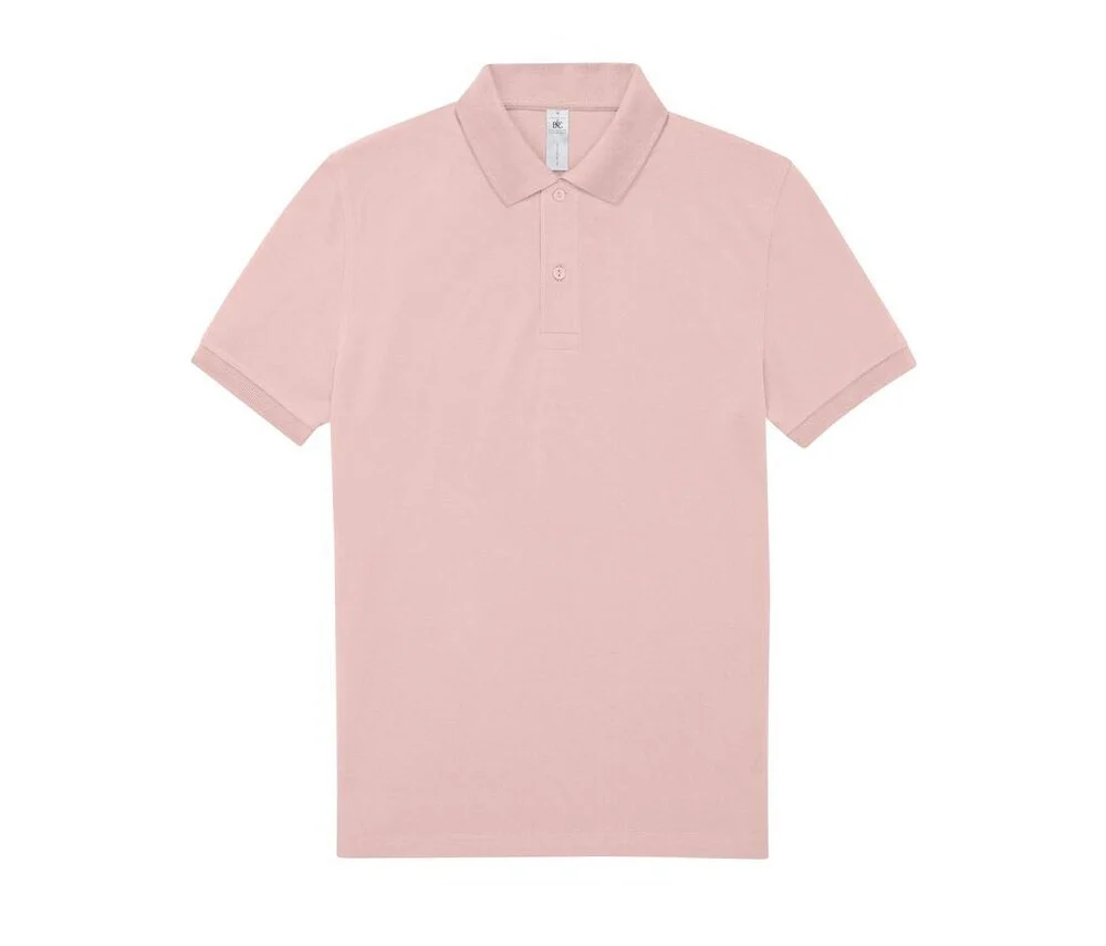 B&C BCU424 Fijne Piqué Polo – Blush Pink