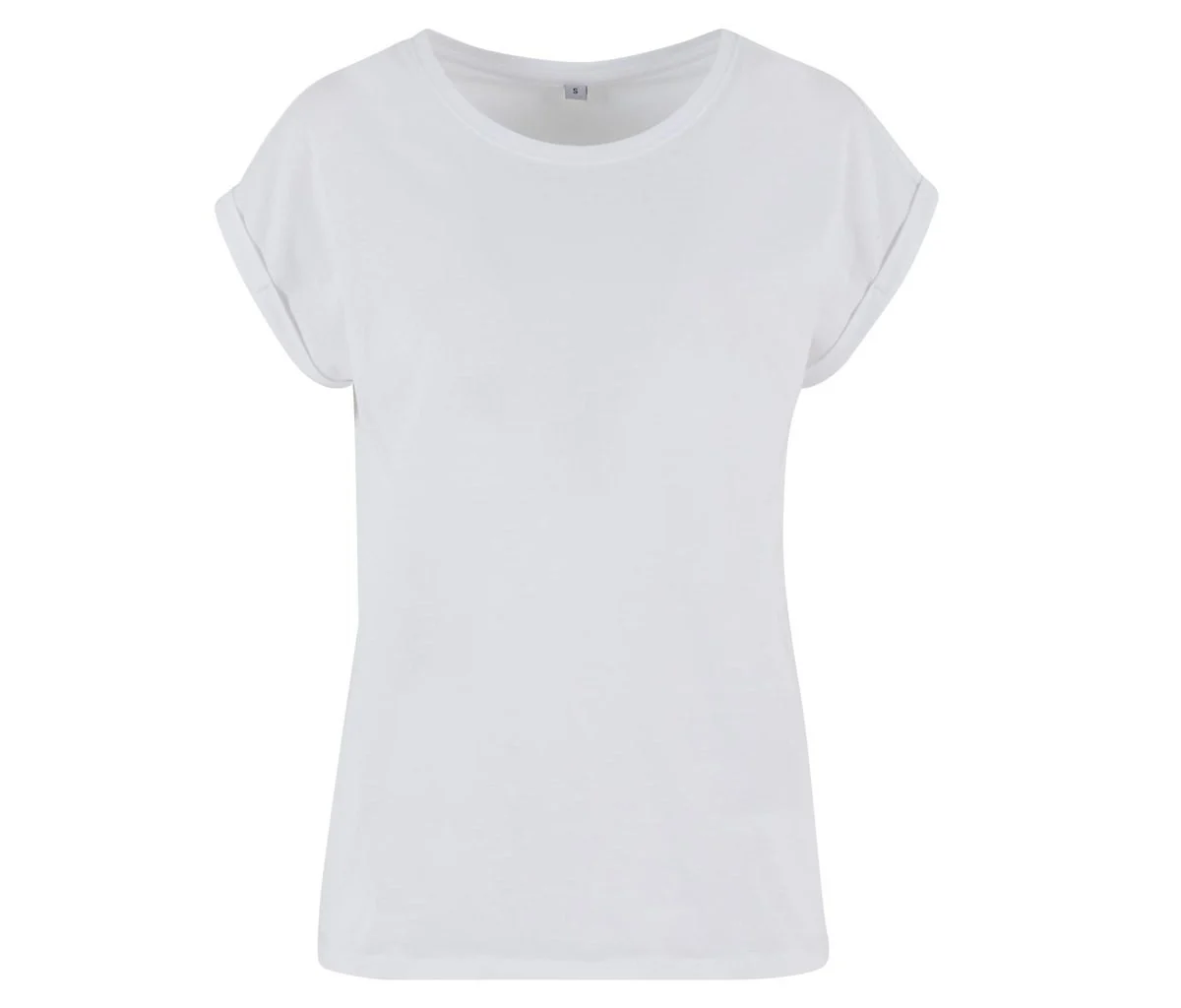 New Morning Studios NM007 Extended Shoulder Tee Dames – White