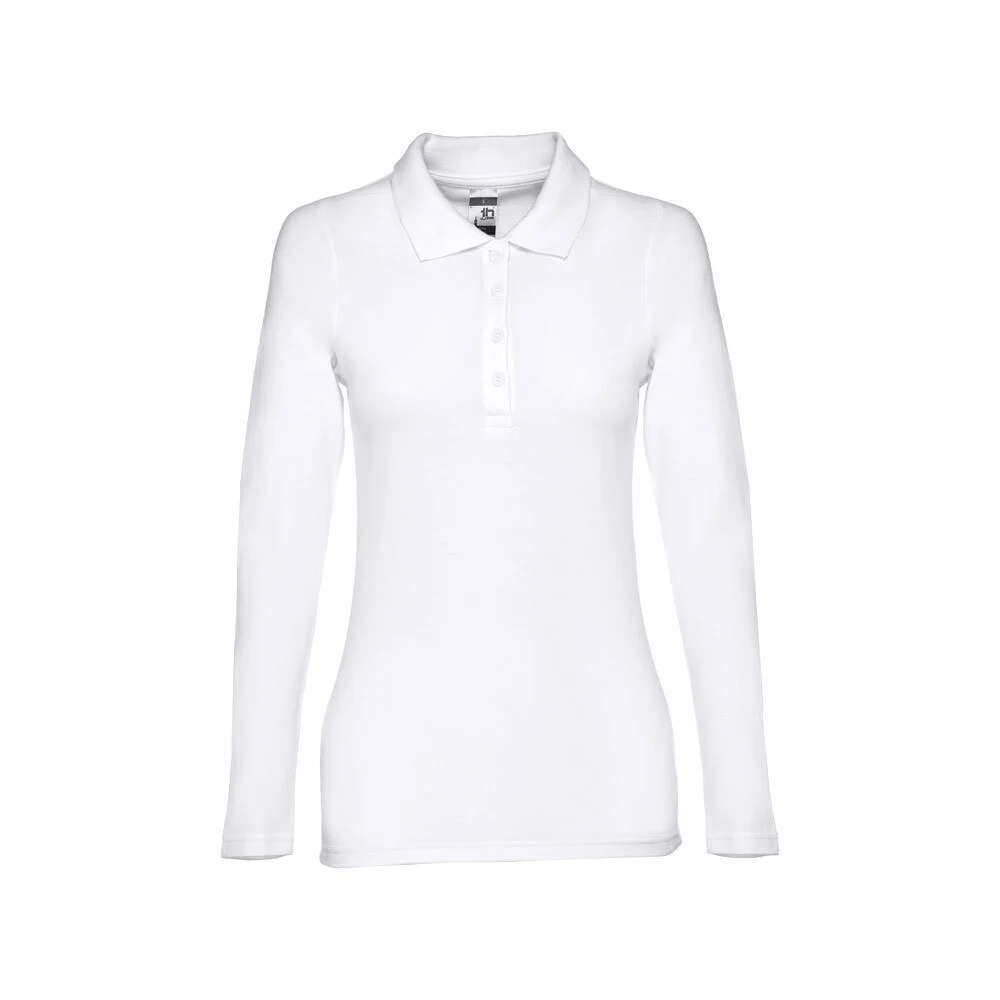 TH Clothes 30144 Polo Lange Mouwen Dames – Wit
