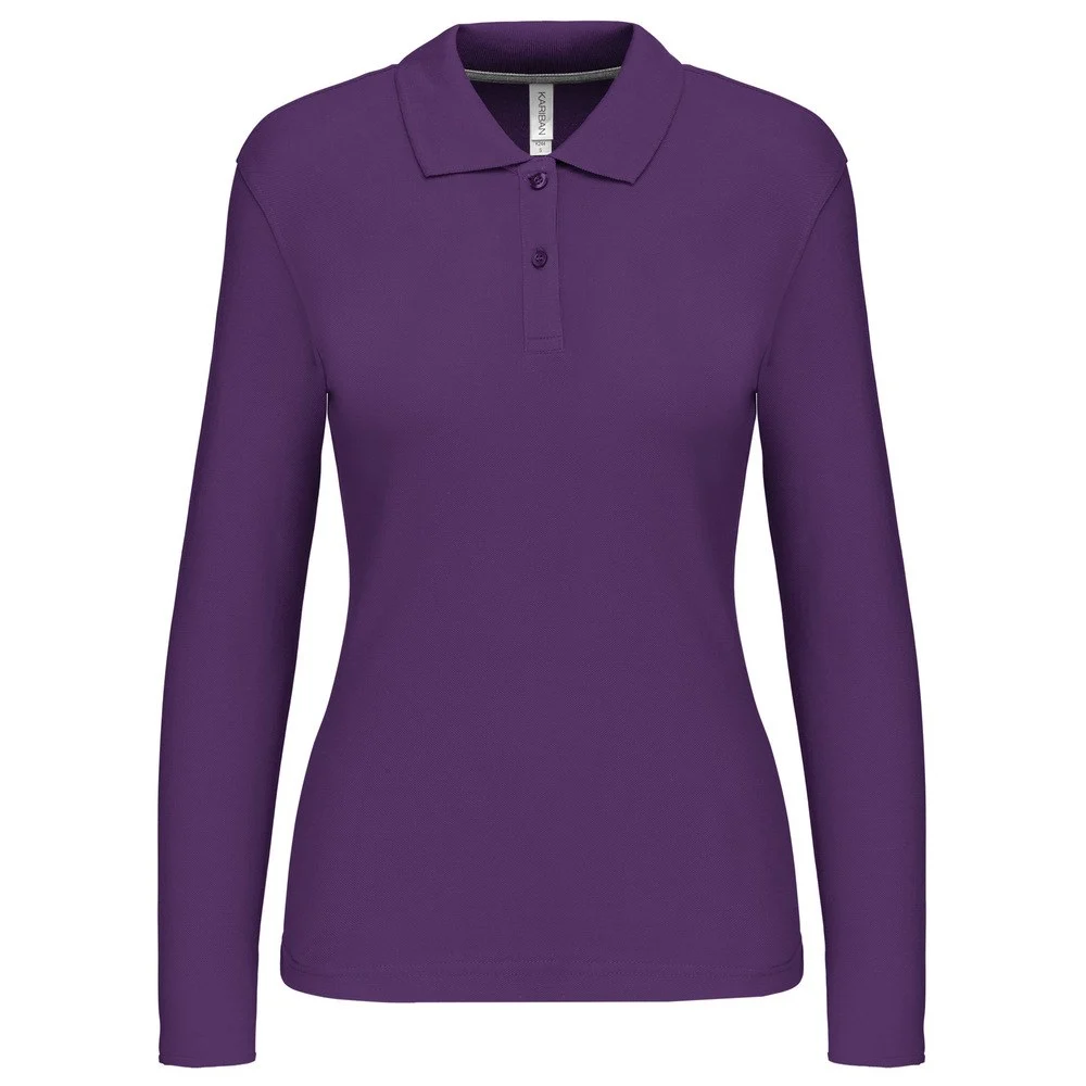 Kariban K244 Polo Lange Mouwen Dames – Paars