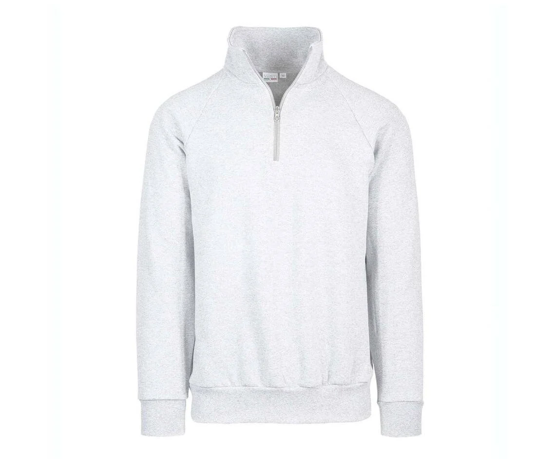VESTI IT503 Sweater met Ritskraag – White