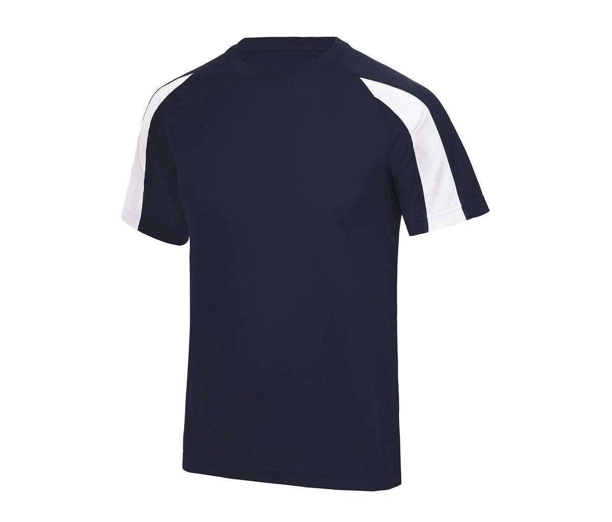 Just Cool JC003J Kids Contrast Cool T – French Navy/ Arctic White