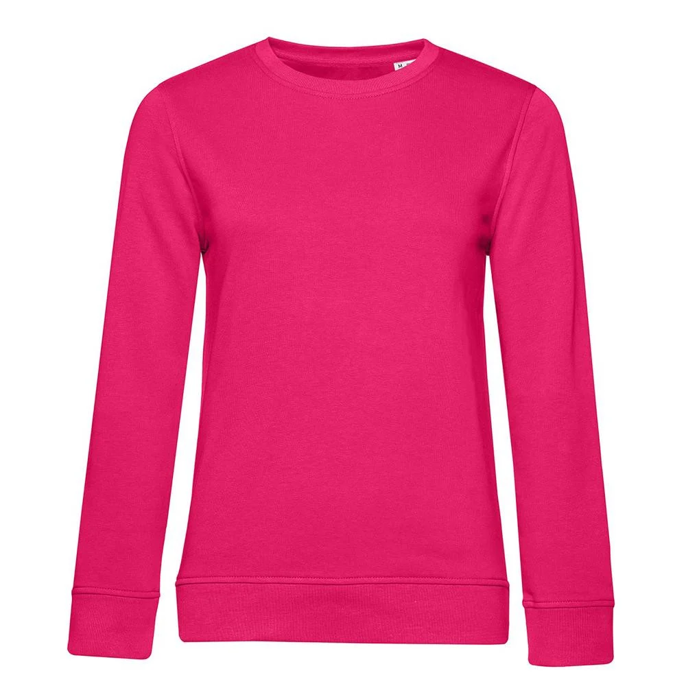 B&C BCW32B Biologische Sweater Dames – Magenta Pink