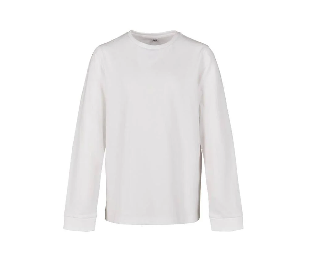 Build Your Brand BY135 T-shirt Lange Mouwen Kinderen – Wit