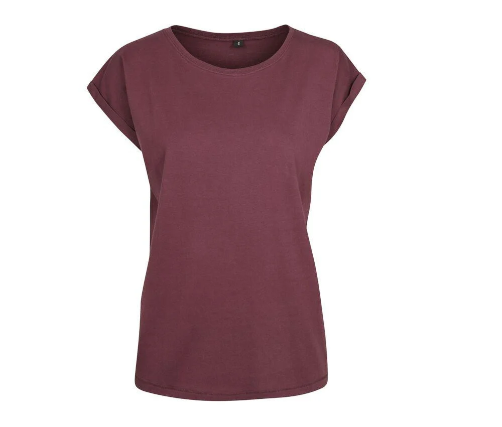 Build Your Brand BY021 T-shirt Dames – Burgundy