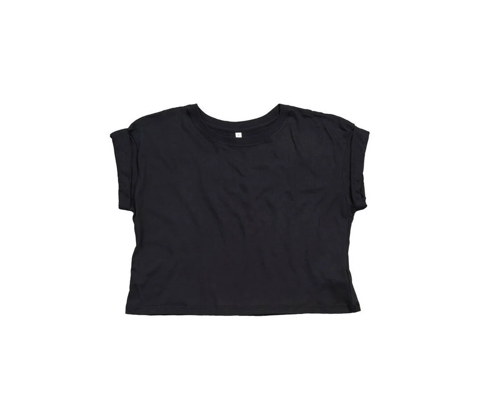 Mantis MT096 Biologisch Cropped T-shirt Dames – Zwart