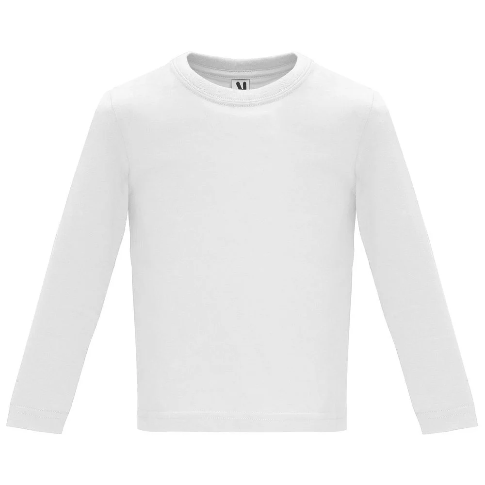 Roly CA7203 Baby T-shirt Lange Mouwen – Wit