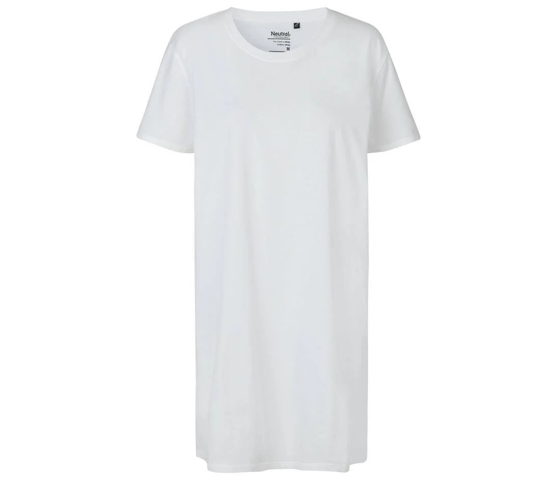 Neutral O81020 Extra Lang T-shirt Dames – White