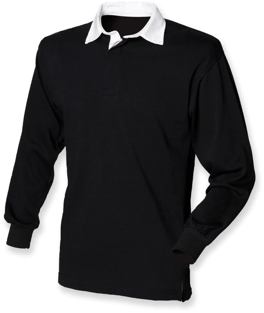 Front Row FR100 Klassiek Rugbyshirt Heren – Black