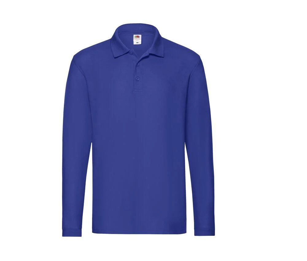 Fruit of the Loom SC384 Premium Polo Lange Mouwen – Royal Blue (2)