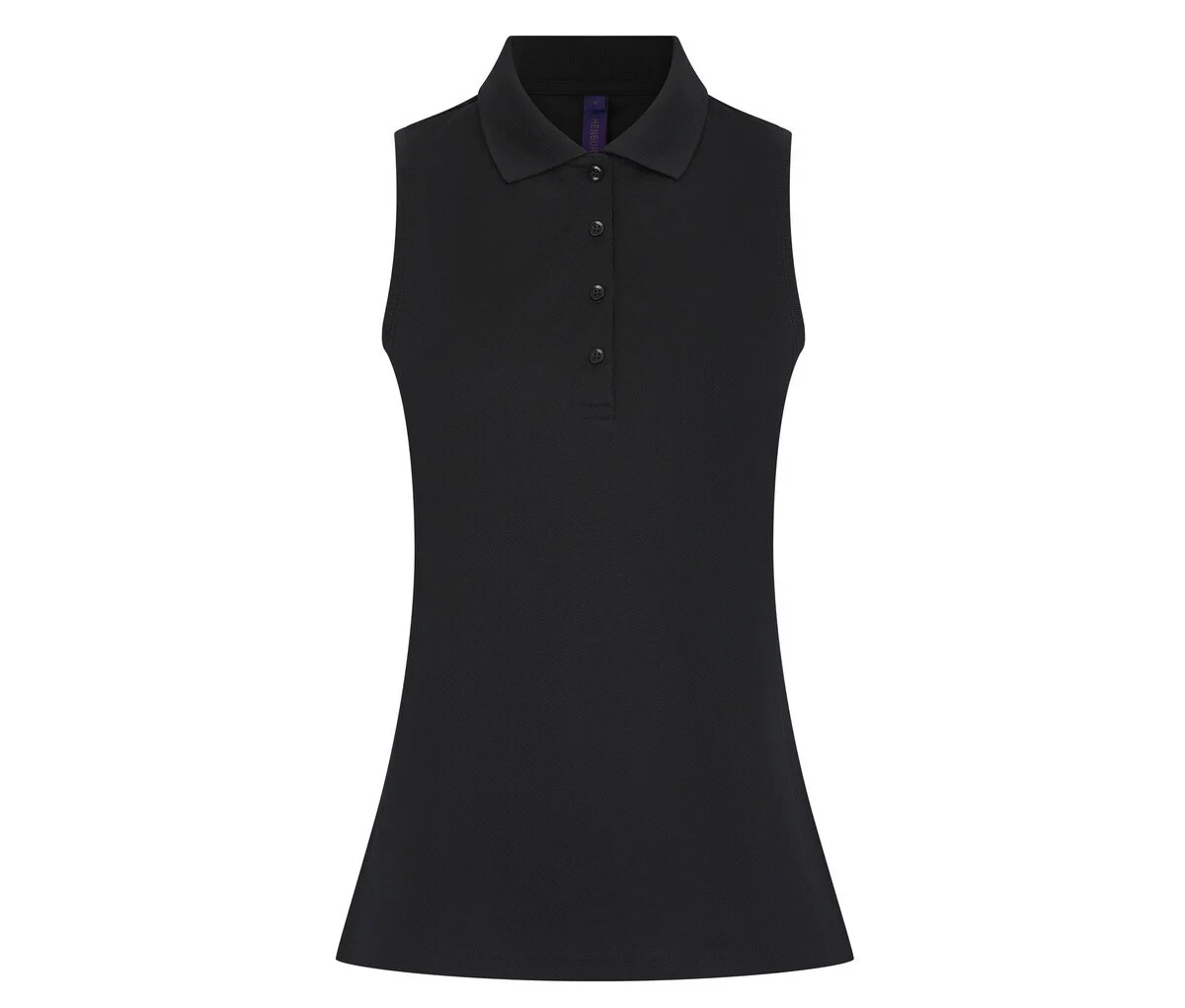 Henbury HY477 Mouwloze Coolplus® Polo Dames – Black