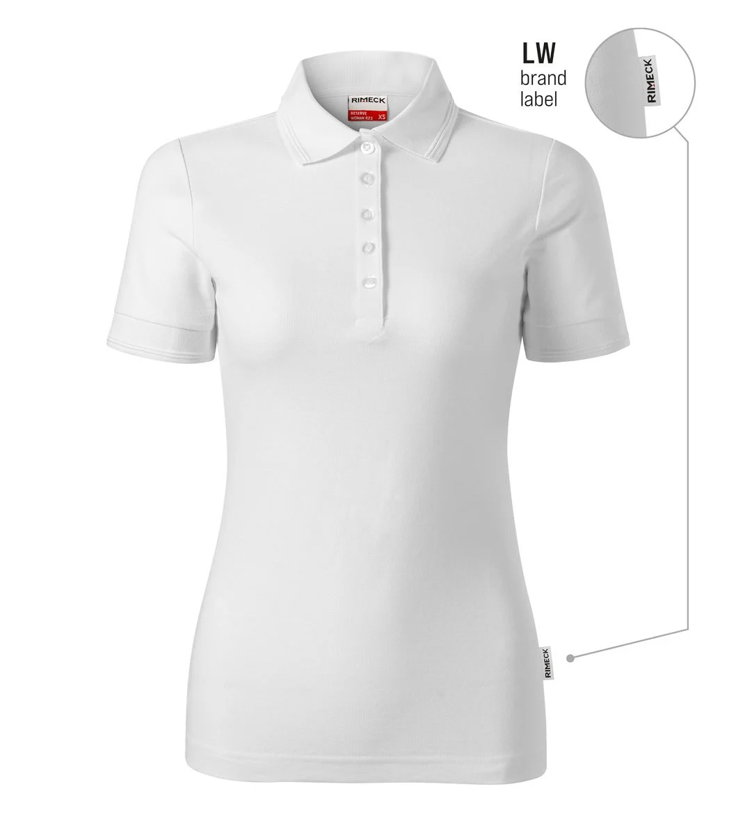 Rimeck R23 Reserve Polo Dames – wit 00 (merklabel)