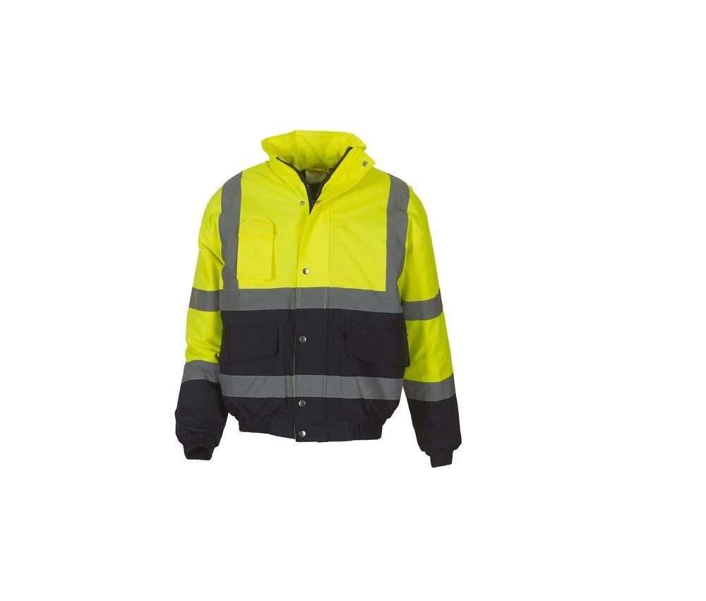 Yoko YK218 Bomberjack Hoge Zichtbaarheid – Hi Vis Yellow/Navy