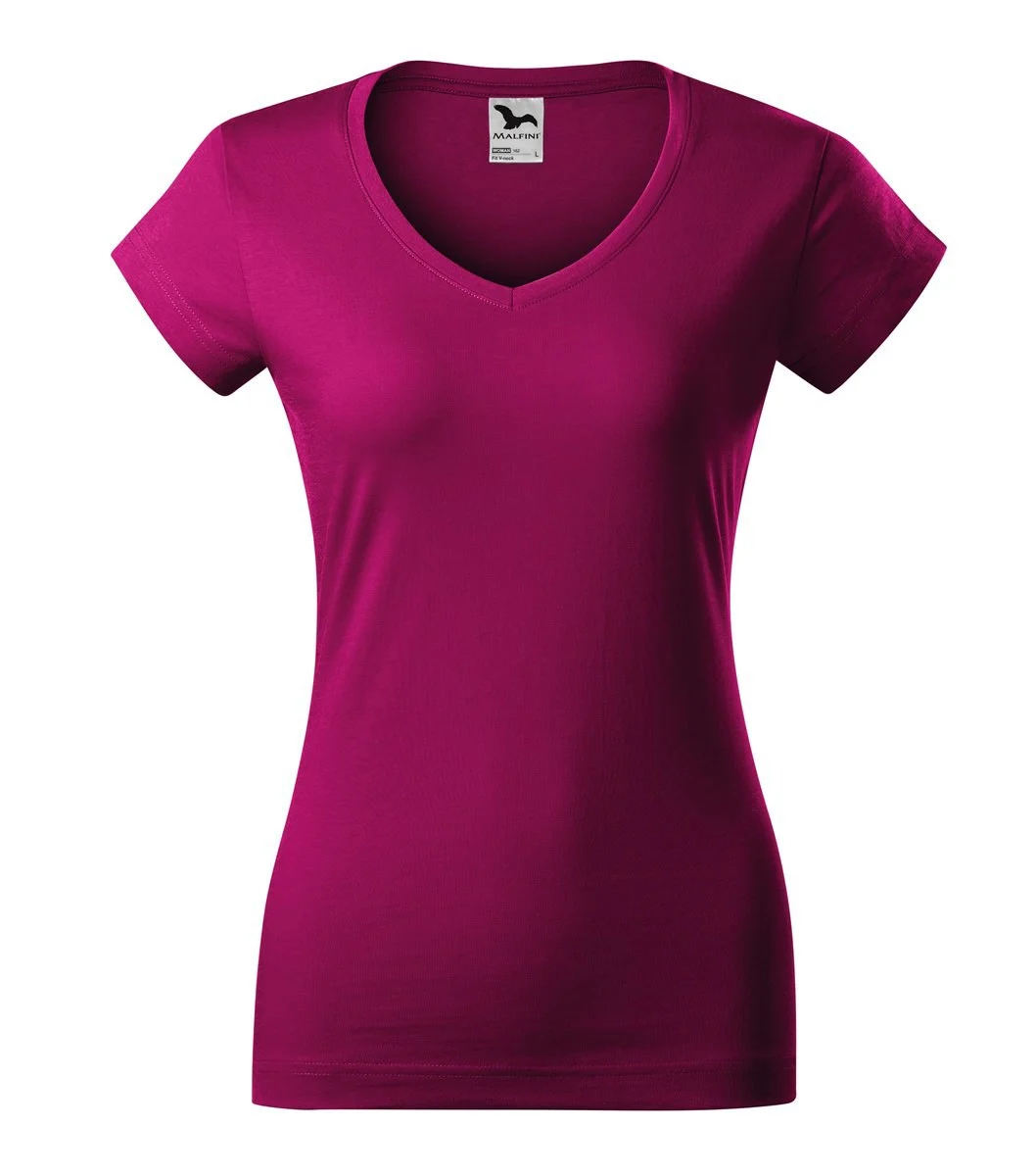 Malfini 162 T-shirt V-hals Dames – FUCHSIA ROOD
