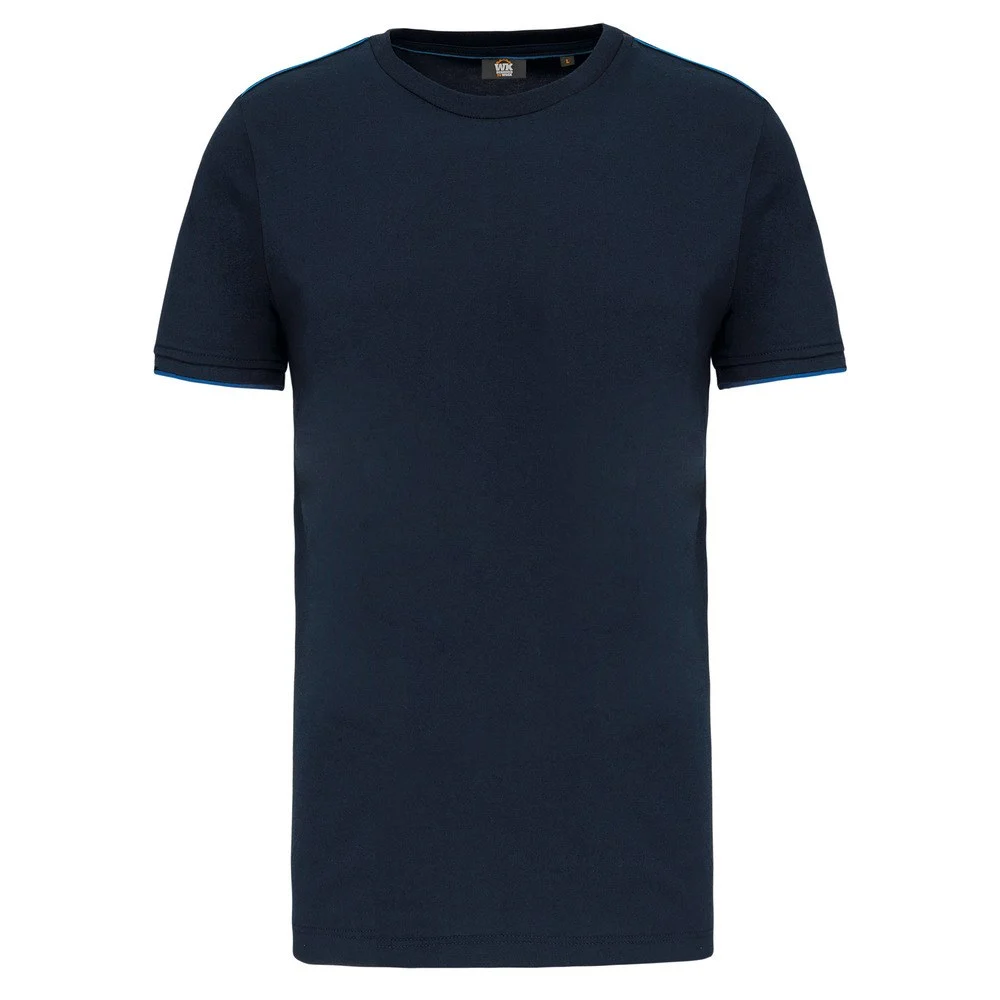WK. Designed To Work WK3020 DayToDay T-shirt Heren – Marine / Licht koningsblauw
