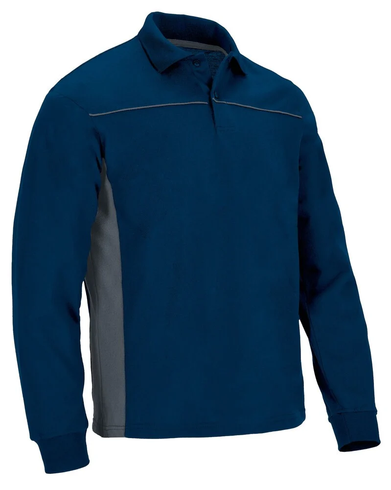 Valento POVATHL Thunder Polo Lange Mouwen – orion navy blue-cement grey