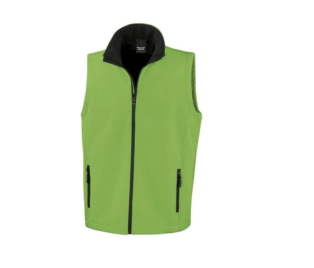 Result RS232 Softshell Bodywarmer Heren – Vivid Green/ Black