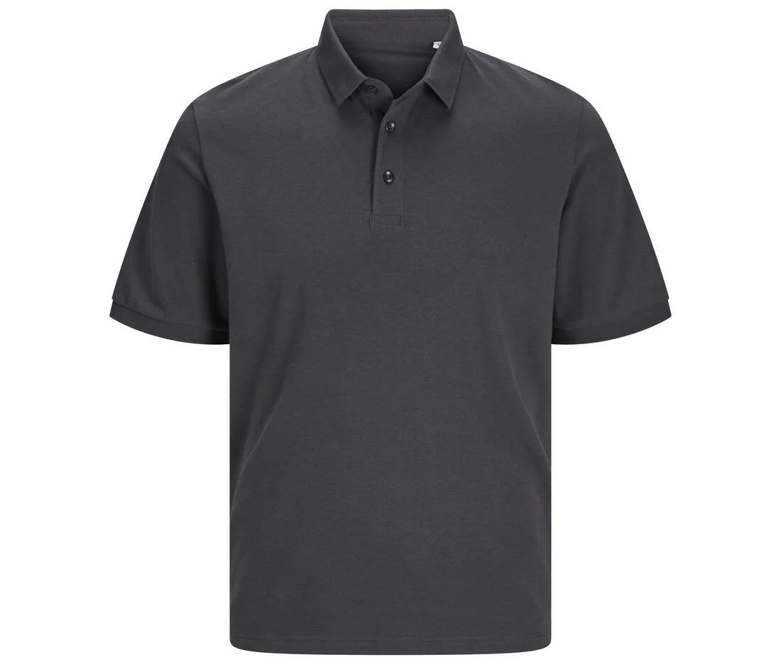 Jack & Jones JJ7556 Polo in Biologisch Katoen – Asphalt Grey