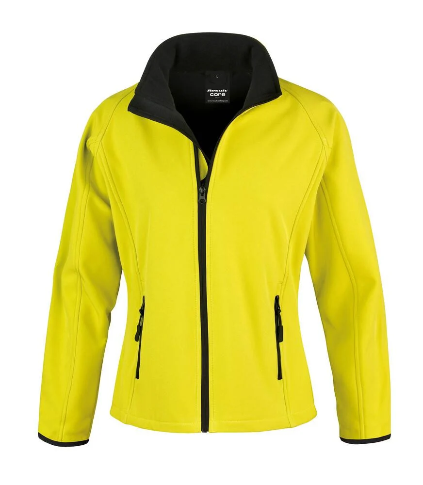 Result R231F Core Softshell Jas Dames – Yellow / Black