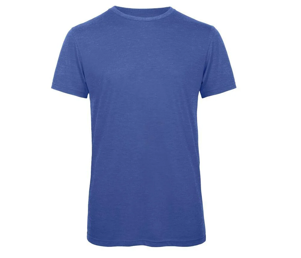 B&C BC055 TM055 Tri-Blend T-shirt Heren – Heather Royal Blue